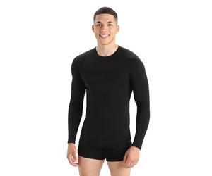 Icebreaker Anatomica LS Crewe Underwear - Black/Monsoon, 2X-Large