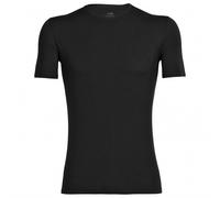 Icebreaker Anatomica Crew Merino Short Sleeve Base Layer Black L Men