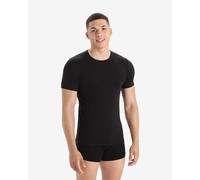 Icebreaker Anatomica Crew Merino Short Sleeve Base Layer Black M Men