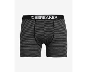 Icebreaker Anatomical Boxer Shorts Grey Black - S