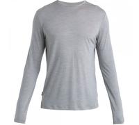 Icebreaker IB0A56ZL Men's Merino Blend 125 Cool-Lite Sphere LS Tee Colour: 016 Metro Heather, Size: L
