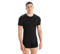 Icebreaker Anatomica Short Sleeve Crewe en Mérinos - Merino shirt - Men's Black / Monsoon S