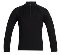 Icebreaker - Merino Wool Technical Base Layer - K Merino 260 Tech LS Half Zip Black in Wool - Kid Size 10 y Black 10 y