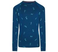 Icebreaker - Kid's Merino 200 Oasis L/S Crewe Snow Day - Merino base layer size 14, blue