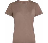 Icebreaker - Lightweight, breathable merino wool running T-shirt - W Merino Blend 125 Cool-Lite Speed SS Tee Porcini for Women in Wool - Size XS - Brown Brown XS