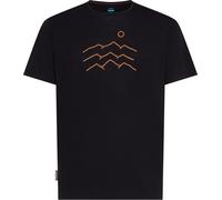 Icebreaker - Lightweight merino wool hiking T-shirt - M Merino Blend 125 Cool-Lite Sphere SS Tee Across the Peaks Black for Men in Wool - Size L Black L