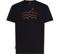 Icebreaker - Lightweight merino wool hiking T-shirt - M Merino Blend 125 Cool-Lite Sphere SS Tee Across the Peaks Black for Men in Wool - Size M Black M
