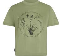 Icebreaker - Lightweight merino wool hiking T-shirt - W Merino 150 Tech Lite SS Crop Tee Seed Story Lichen for Women in Wool - Size L - Green Green L