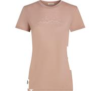Icebreaker - Lightweight merino wool hiking T-shirt - W Merino 150 Tech Lite SS Tee Sparkling Stars Pink Quartz for Women in Wool - Size L Pink L