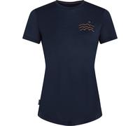 Icebreaker - Lightweight merino wool hiking T-shirt - W Merino Blend 125 Cool-Lite Sphere SS Tee Acrss the Pks Mdnight Navy for Women in Wool - Size S Navy S