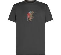 Icebreaker - Lightweight, technical merino wool hiking T-shirt - M Merino 150 Tech Lite SS Tee Bear Catch Obsidian for Men in Wool - Size S - Grey Grey S