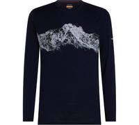 ICEBREAKER M 200 Oasis Ls Crewe Remarkables - Men - Blue - size XL- model 2025 XL