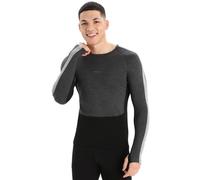 ICEBREAKER M Zoneknit 200 Ls Crewe - Men - Grey / Black - size S- model 2025 S
