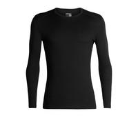 Icebreaker Men's 200 Oasis Long Sleeve Crewe Colour: Black, Size: M