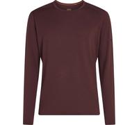 Icebreaker - Men's merino wool thermal top - M 200 Oasis LS Crewe Java for Men in Wool - Size 8-9,5 UK - Brown Brown 8-9.5 UK