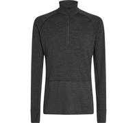 Icebreaker - Men's merino wool underwear - M Merino 260 ZoneKnit LS Half Zip Jet Heather for Men in Wool - Size L - Grey Grey L