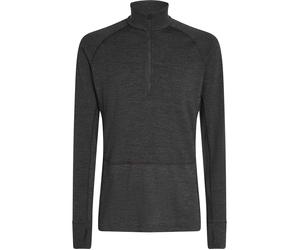 Icebreaker - Men's merino wool underwear - M Merino 260 ZoneKnit LS Half Zip Jet Heather for Men in Wool - Size L - Grey Grey L