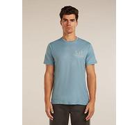 Icebreaker Merino 150 Tech Lite Peaceful Pass Short Sleeve T-shirt Blue M Men