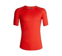 Icebreaker Men's 150 Zone Ss Crewe Base Layer, Chili Red/Monsoon, S