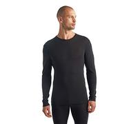 ICEBREAKER Men's 175 Everyday Crew Neck Base Layer Long Sleeve Top - Black, XX-Large, 104483