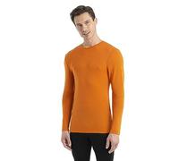 Icebreaker Men's 175 Mid Weight Everyday Top - Long Sleeve Crew T-Shirt - 100% Merino Wool Base Layer - Earth, S