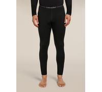 Icebreaker Mens 200 Oasis Baselayer Leggings, Black, Size L, Men Black