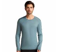 Icebreaker Mens Merino 200 Oasis Long Sleeve Crewe Thermal Top Blue As L