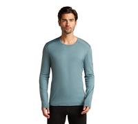 Icebreaker Mens 200 Oasis Long Sleeve Crewe Blue Ash