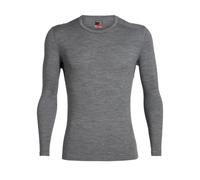Icebreaker - Thermal underwear/base layers - Mens 260 Tech LS Crewe Gritstone Heather for Men, in Wool - Grey Grey XL