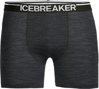 Icebreaker Men's Anatomica Boxer Briefs {IC-103029} - Jet Heather Grey/Black - Large