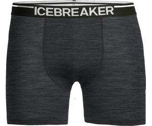 Icebreaker Men's Anatomica Boxer Briefs {IC-103029} - Jet Heather Grey/Black - Medium