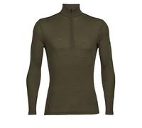 icebreaker Men's Everyday Half Zip Long Sleeve Top - Zip up Sweatshirt - 100% Merino Wool Base Layer - Loden, S