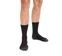 Icebreaker Men's Hike+ Light Crew Sock, Black, S