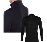 Icebreaker Men's Icebreaker Everyday 175 Merino Wool Half Zip Base Layer {IC-B04484} - Black - Small