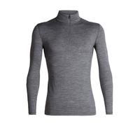 Icebreaker Men's Icebreaker Merino 200 Oasis Half Zip Base Layer {IC-104367} - Gritstone Heather Grey - Small
