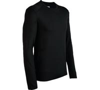 Icebreaker Men's Icebreaker Merino 260 Tech Long Sleeve Crew Base Layer {IC-104371} - Black - Medium