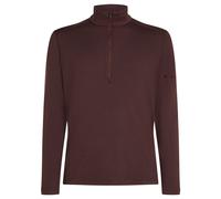 Icebreaker Men's Icebreaker Merino 260 Tech Long Sleeve Half Zip Base Layer {IC-043720} - Java Deep red - Large