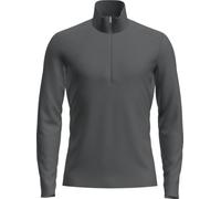 Icebreaker Men's Merino 200 Oasis Long Sleeve Half Zip Thermal Top - Gritstone Heather - Medium