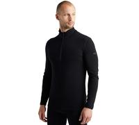 Icebreaker Men's Merino 260 Tech Long Sleeve Half Zip Base Layer {IC-043720} - Black - Medium