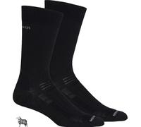 Icebreaker Men's Merino Wool Lite Hiker Liner Socks {IC-103955} - Black - X-Large