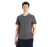 Icebreaker Men's Natural Blend Central Classic Slim Fit T-Shirt - for Everyday Use, Gym & Training - Monsoon, M