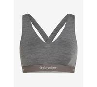 Icebreaker Merino 125 Cool-lite Sprite Racerback Sports Bra Grey XL Woman