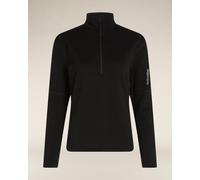 Icebreaker Mer 360 RealFleece Half Zip Fleece Pure Black Women - XS