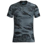 Icebreaker Merino Blend 125 Cool-lite™ Speed Motion Aop Short Sleeve T-shirt Black S Men