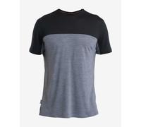 Icebreaker Merino 125 Cool-Lite Sphere III short sleeve black grey base layer top - S