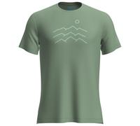 Icebreaker - Merino 125 Cool-Lite Sphere S/S Across - Merino shirt size S, green