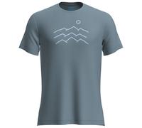 Icebreaker Merino Blend 125 Cool-lite™ Sphere Across The Peaks Short Sleeve T-shirt Blue S Men