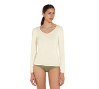 Icebreaker Merino 150 Siren Sweetheart Long Sleeve Base Layer Beige XL Woman