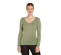 Icebreaker Merino 150 Siren Sweetheart Long Sleeve Base Layer Green M Woman