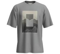 Icebreaker - Merino 150 Tech Lite S/S Relaxed Mountain Shift - Merino shirt size M, grey